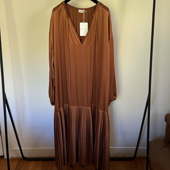 by malene birger Dresses & Skirts - By Malene Birger NWT Lemona dress in bronze viscose size L / 44